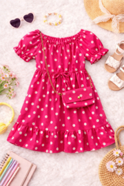 FRKU2771 jurk FUCHSIA ( 6pcs)