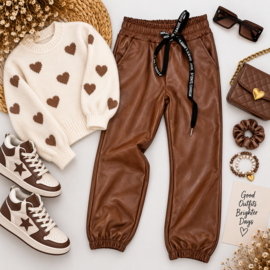 FRKU2019 lederlook broek CAMEL   (6pcs)