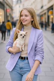 FRKU9192 Blazer  LILA  ( 6pcs)