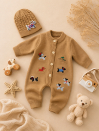 ZMB8953 onesie CAMEL ( 4pcs)