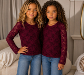 FRKU70974 top  BORDEAUX  ( 6pcs)