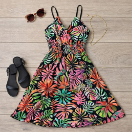 FRKU9797 jurk ZWART ( 6pcs)