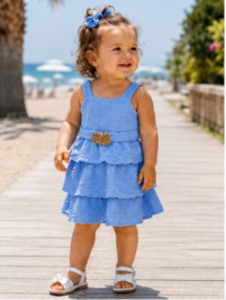 FRKU523BB jurkje BLAUW (6PCS)