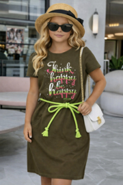 ZM5110 jurk army green (6pcs)