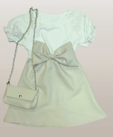 FRKU9593 jurk BEIGE ( 6pcs)