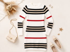 FRHS8635 jurk OFFWHITE ( 6pcs)