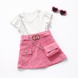 FRKU299 jurk  ROZE (6pcs)