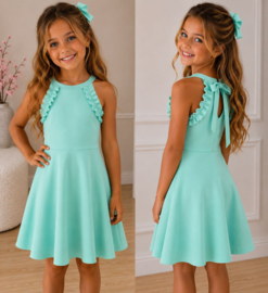 FRCHGIGI jurk  AQUA/MINT ( 6pcs)