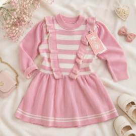 ZMCN1031 jurk  ROZE   (4pcs)