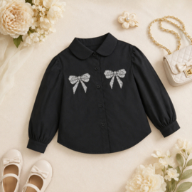 FRHS0815 blouse ZWART ( 6pcs)