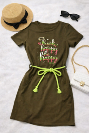 ZM5110 jurk army green (6pcs)