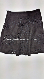FRJ360 suedine rok  zwart (6pcs)