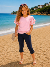 ZM3565  navy 3/4 legging  (7pcs)