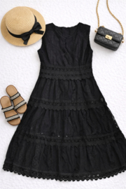 FRKS1951  jurk ZWART (6pcs)