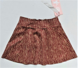 ZM5205 Rok bordeaux dieren print (7pcs)