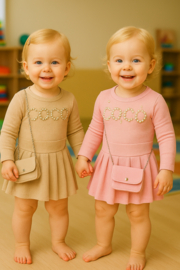 FRBB421 jurkje  Roze ( 6pcs)