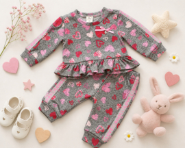 ZMB128 set roze hearts (8pcs)