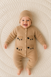 ZMB8990 onesie   BEIGE ( 4pcs)