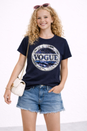 ZM3969 T-shirt  marine  (7pcs)