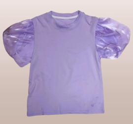 ZMCN8243parel  shirt LILA ( 5pcs)