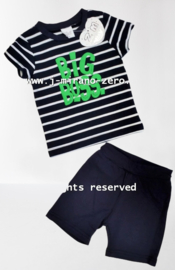 ZMB140 2 delige set  NAVY (8pcs)