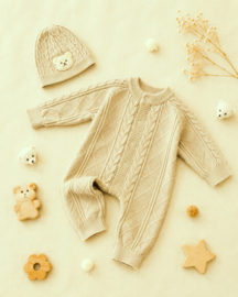 ZMB8708 onesie BEIGE ( 4pcs)