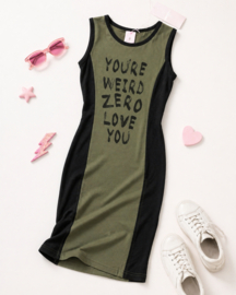 ZM3827 armygreen jurk (6pcs)