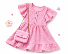 FRKUBB524 jurk ROZE ( 6pcs)