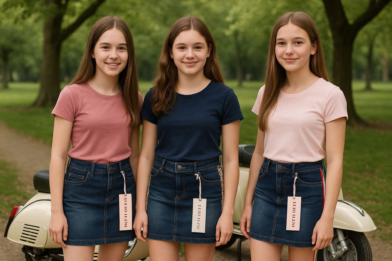 ZM5176 jeansrok ITALY (7pcs)