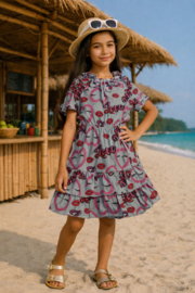 ZMKM5338 jurk GREY (7pcs)