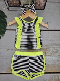 FRCH096 set  NEON GEEL  (6pcs)