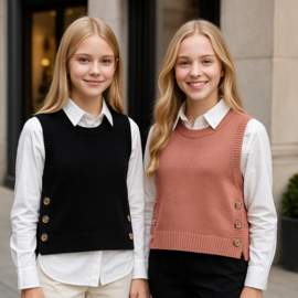 FRHS2911 vest  ROZE  (6pcs)