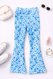 FRKU33710 flaredpants  bloem AQUA   (6pcs)