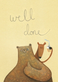 "Well done!" said bear, its time to celebrate!
