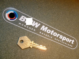 "Motorsport" Raamsticker  met M logo 34x200 mm (Nieuw)