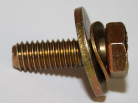 Hex bolt M6x18 with washer (Replated)