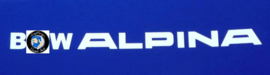 "BMW Alpina" tekst laat model 200x12 mm (2 stuks, Nieuw)