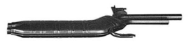 Centre muffler 628CSi 05-1982 up to 09-1982 (New)