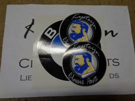 "B*W" sticker wit d=150 mm (Nieuw)