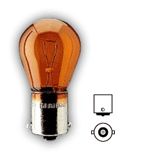Lamp P 12V-21W oranje (Nieuw)