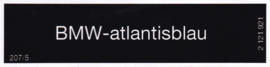 Sticker "atlantisblau" (Nieuw)