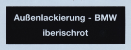 Aufkleber "iberischrot" (Neu)