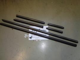 Lower moulding set chrome line 2-door, fitting materials included (Repro, New)