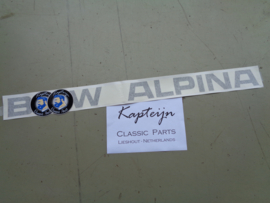 "BMW Alpina" tekst vroeg model 500x37 mm (Nieuw)
