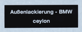 Sticker "ceylon" (Nieuw)