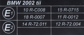 Aufkleber "ECE 2002 tii" (Neu)