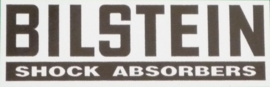 "Bilstein" sticker 50x12 mm Black-White (4 pieces, New)  