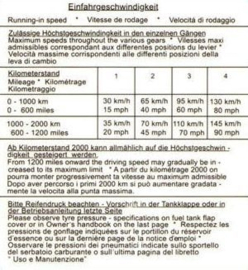 Decal running-in procedure (New)