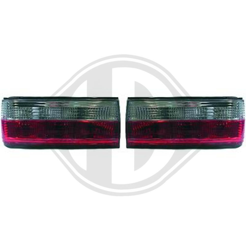 Achterlichtenset rood-wit links + rechts tot 09-1987 (Repro, Nieuw)