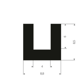 Afdichting achterlicht lens L/R, L=125cm (Repro, Nieuw)